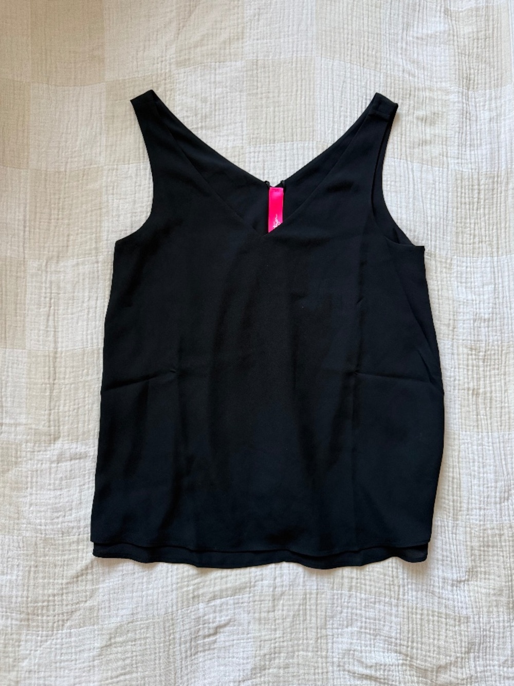 NWOT Lilly Pulitzer Essie Tank Top, Black, XS
